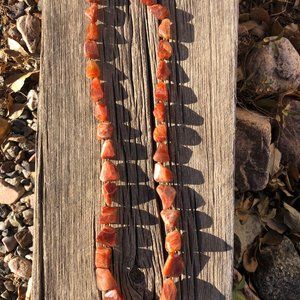 Faceted Sunstone Necklace